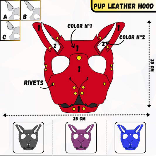 Leather Hood by Ghost Lykoï