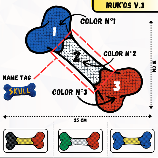 Peluche os tricolore by Iruka